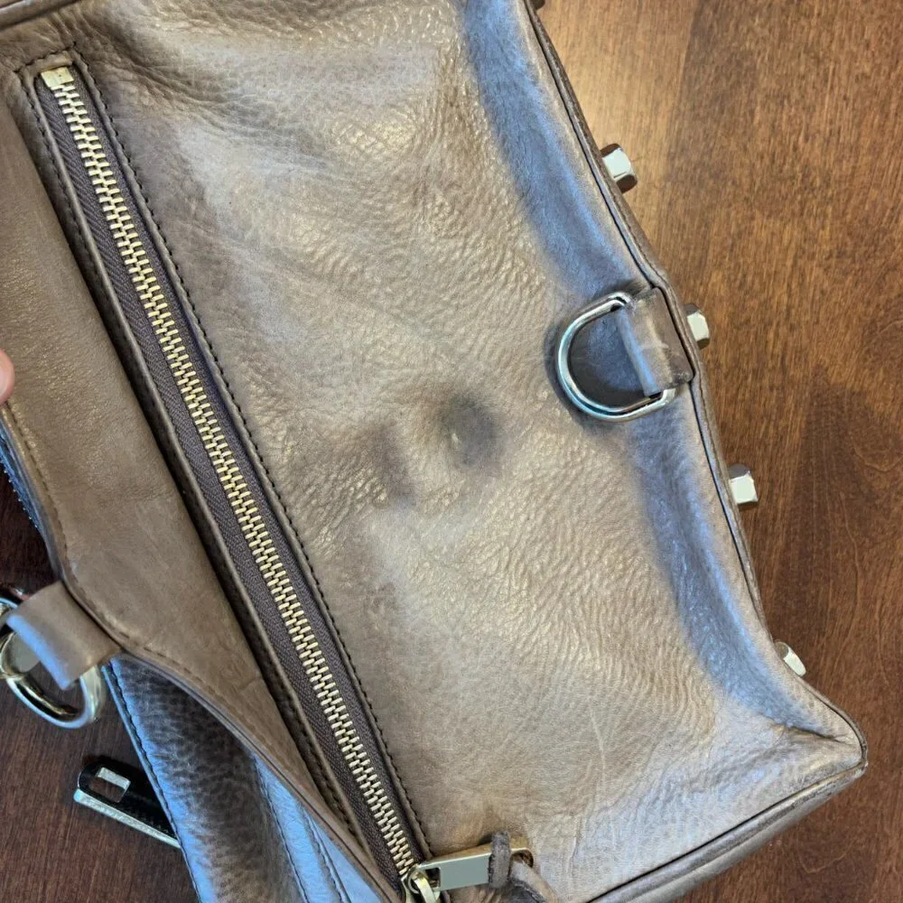 Rebecca Minkoff MAC crossbody bag purse taupe grey